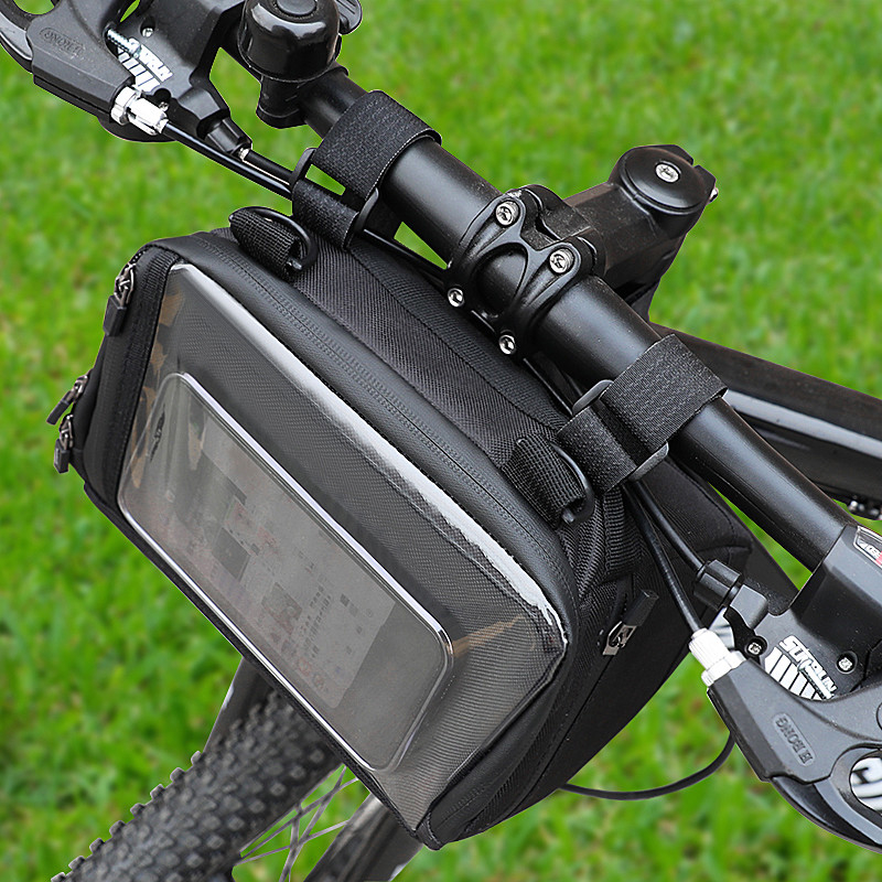De Telefoonzak die van de touch screenfiets Waterdichte de Portefeuillezak cirkelen van het Telefoongeval Openlucht 20x8x10cm