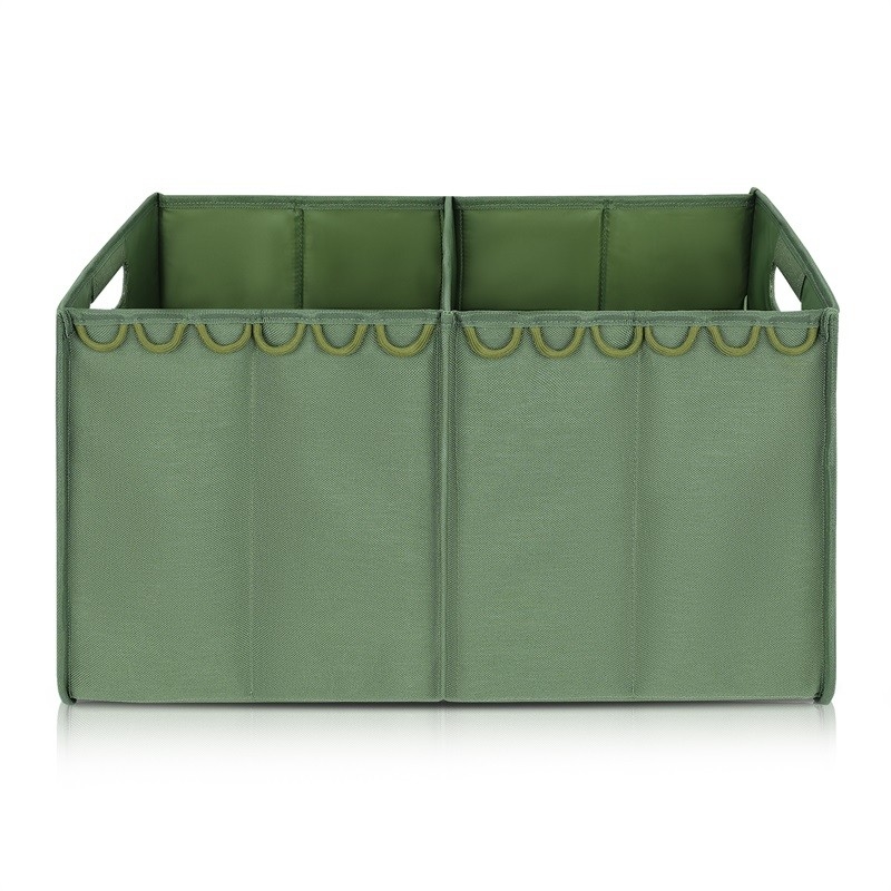 Opvouwbare Boomstamopslag Tote Luggage Storage For Suv Twee Compartimenten Vouwbare 36x4x9“