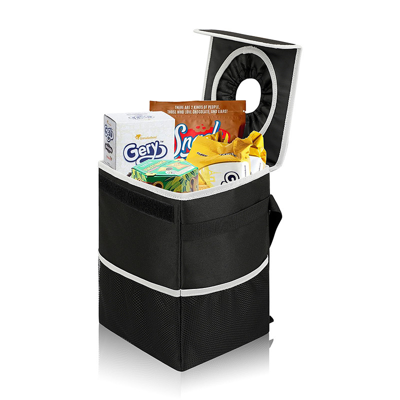 Van de Organisatorbags black hanging van de afvalauto van het het Lekbewijs van de het Afvalbak het Dekselhuisvuil 8.4x7.4x10.4“