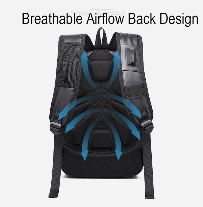 De harde Grote Grootte 16.14x10.43x1.18 van EVA Shell Business Backpack Travelling Bags“