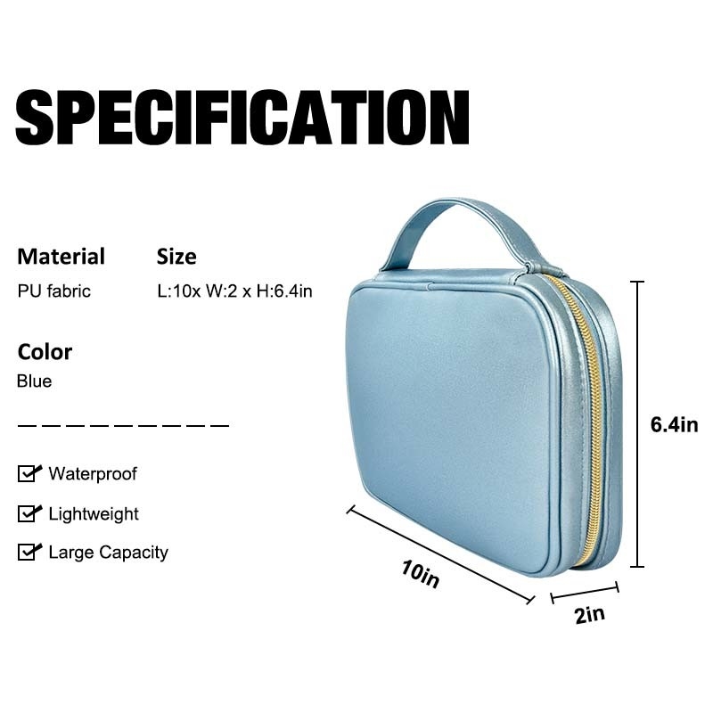 Kleine Faux-van het de Juwelengeval van de Leerreis de Doosorganisator Travel Portable 10x6.4x2“