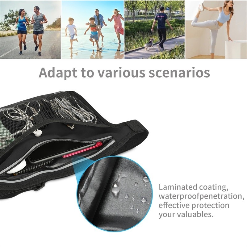 4.5 X 5,5 12.8X9.6 Biking Kamperende Fanny Pack Belt Crossbody Bag Hig