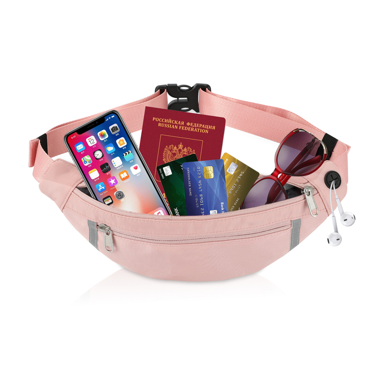 De Wandelingskruis van Fanny Pink Pouch Waist Bag van de schouderportefeuille - lichaam voor Vrouwen 12.8X9.6“