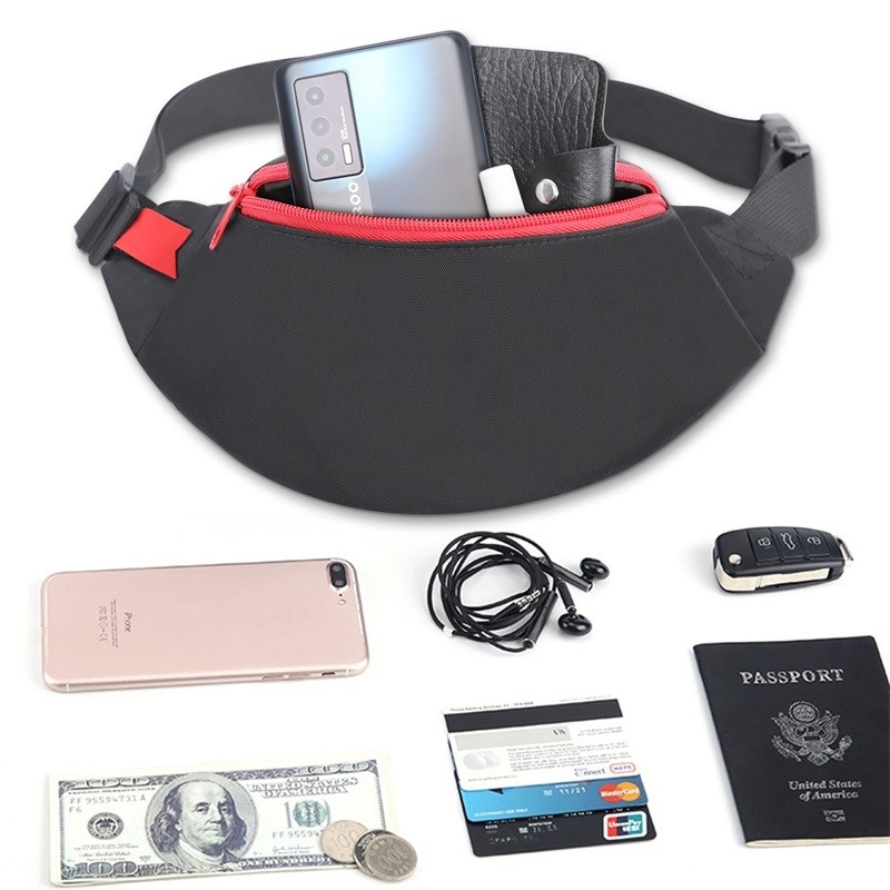 420d nylon de Zaktelefoon van de Taillezak Praktisch voor Mannen Vrouwensport 26X8X12.5“