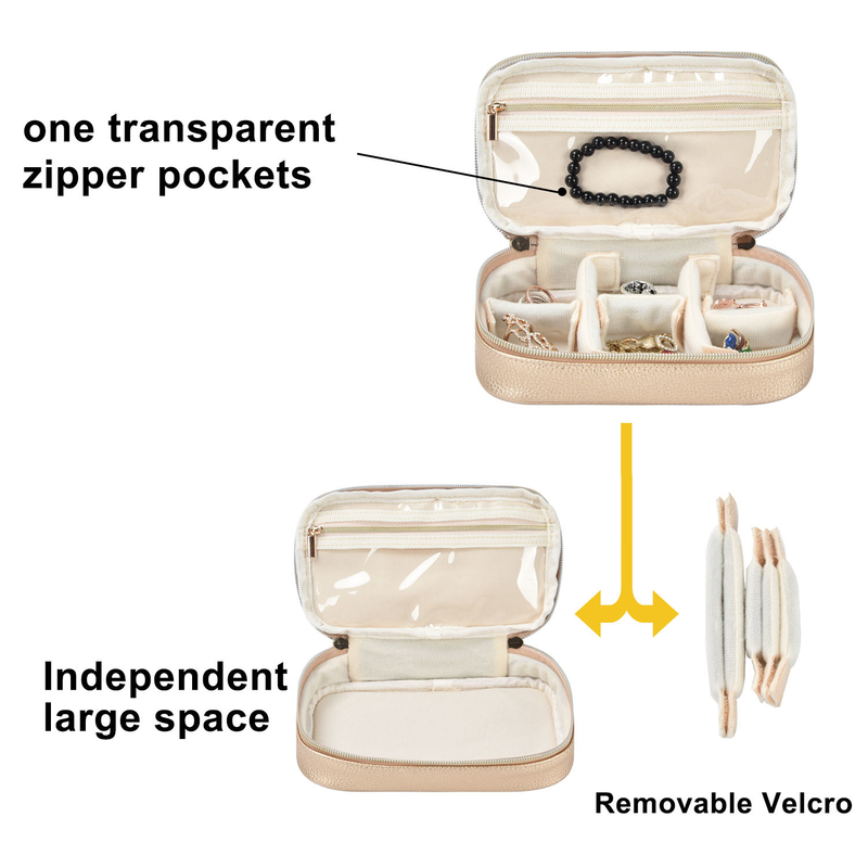 2 van de de Opslagzak van laagjuwelen van de de Zakkenorganisator het Geval 7x2.4x3.9 van Pouch Earring Travel“