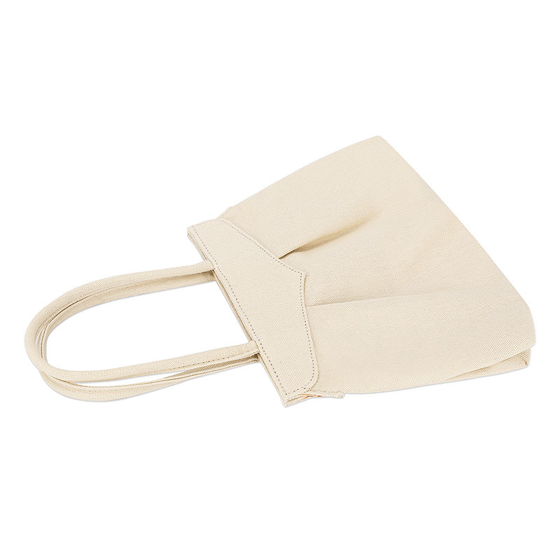 Eco Vriendschappelijk Opnieuw te gebruiken het Winkelen Zakken Duurzaam Canvas Tote Bags Zipper Button 10x7“