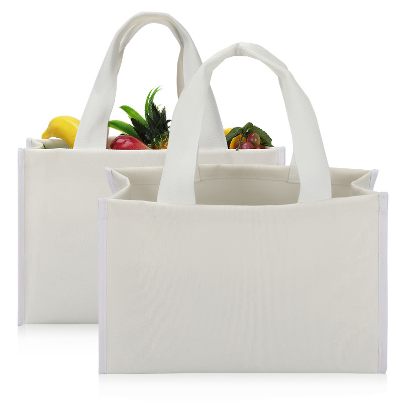 Het canvas Tote Bag Eco Friendly Shopping doet Kleinhandels Op zwaar werk berekende Dikke Bodem 4x4x10“ in zakken