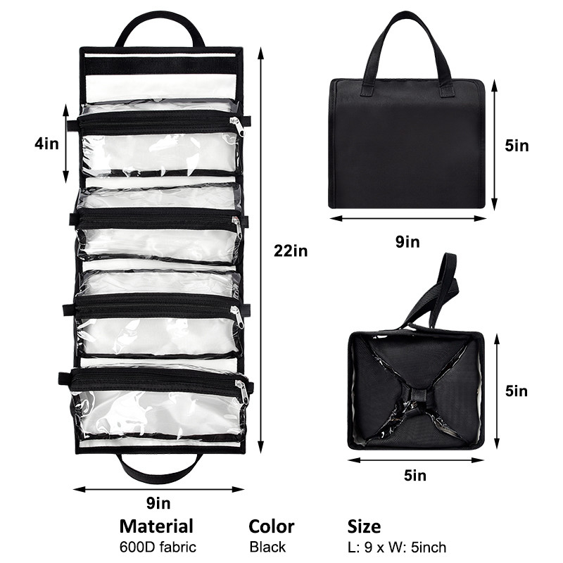 Reis maakt Buitengewoon breed Hangend Toiletry pvc van Organisatorbag separated omhoog Zak 9X5“