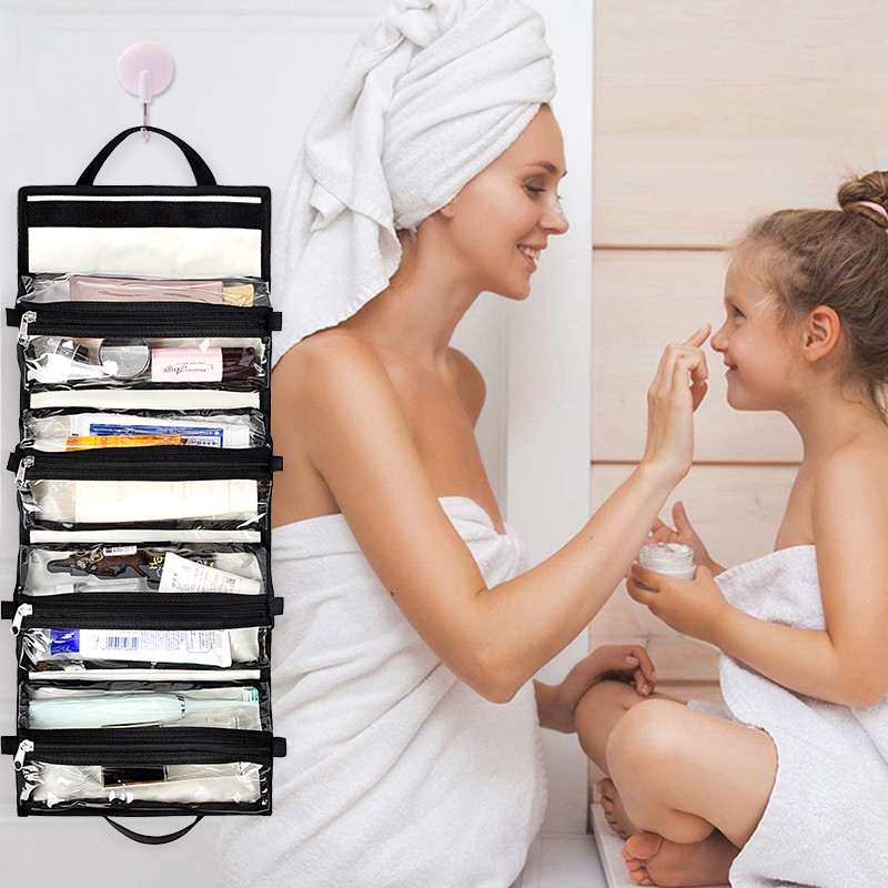 Reis maakt Buitengewoon breed Hangend Toiletry pvc van Organisatorbag separated omhoog Zak 9X5“