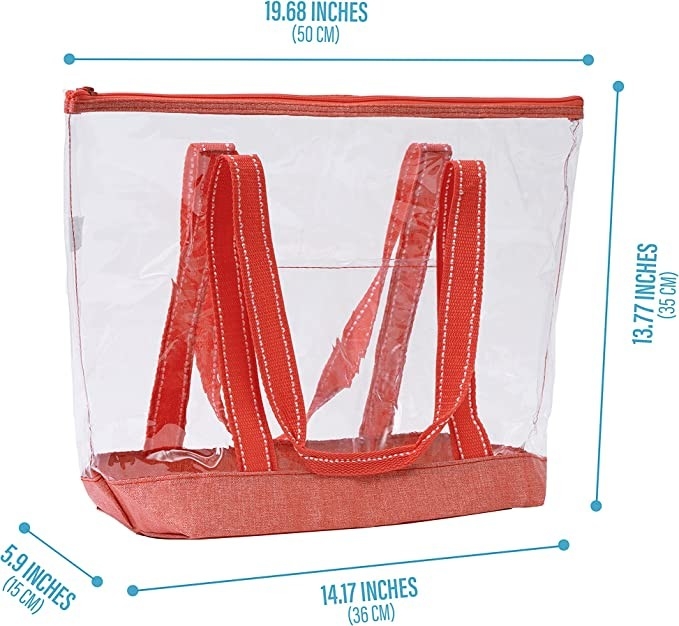 14 Vriendschappelijke het Winkelen van duimeco Zakken met Logo Pvc Clear Tote Bag-Stadion Openluchtpool