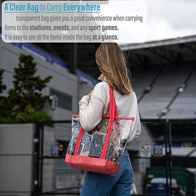 14 Vriendschappelijke het Winkelen van duimeco Zakken met Logo Pvc Clear Tote Bag-Stadion Openluchtpool