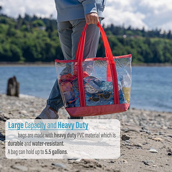 14 Vriendschappelijke het Winkelen van duimeco Zakken met Logo Pvc Clear Tote Bag-Stadion Openluchtpool