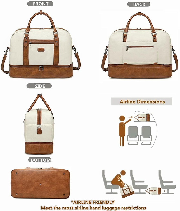 Modieuze Duffel Reiszakken met Laptop Compartimententoiletry 19 Duim 19.7x9.8x14.6“