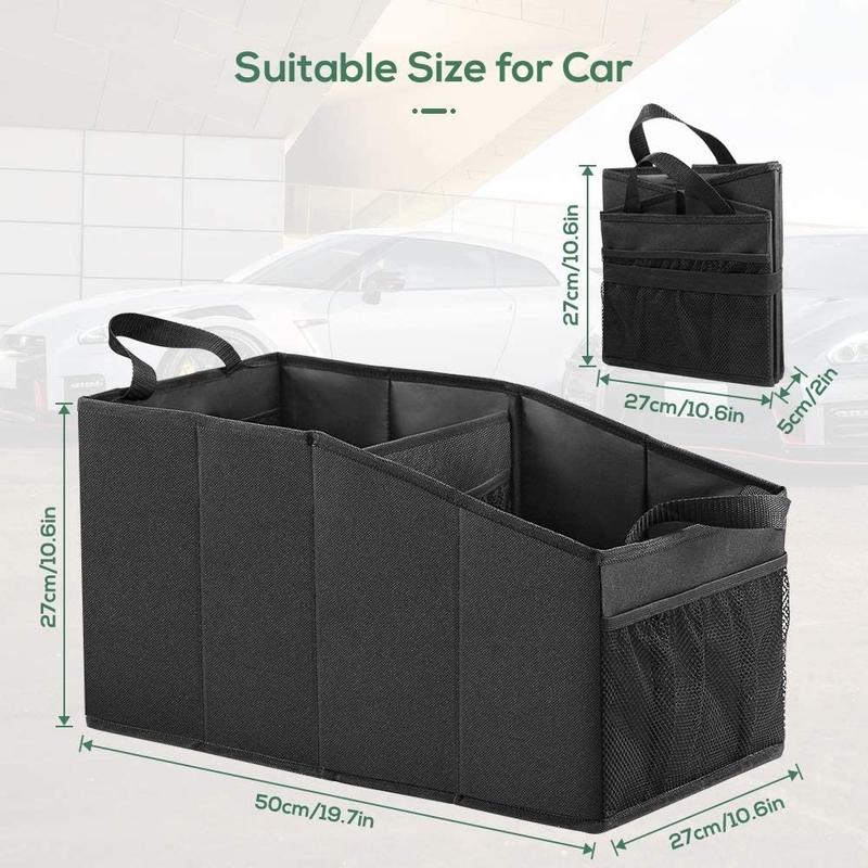 Grote Winkelende Autoorganisator Bags Grocery Foldable Front Back Seat Truck 19X10X10“