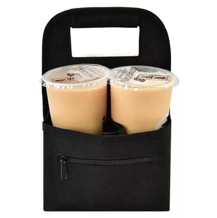 Draagbare koffietas, 10 * 7 inch aangepaste koffiekoppelsleeven