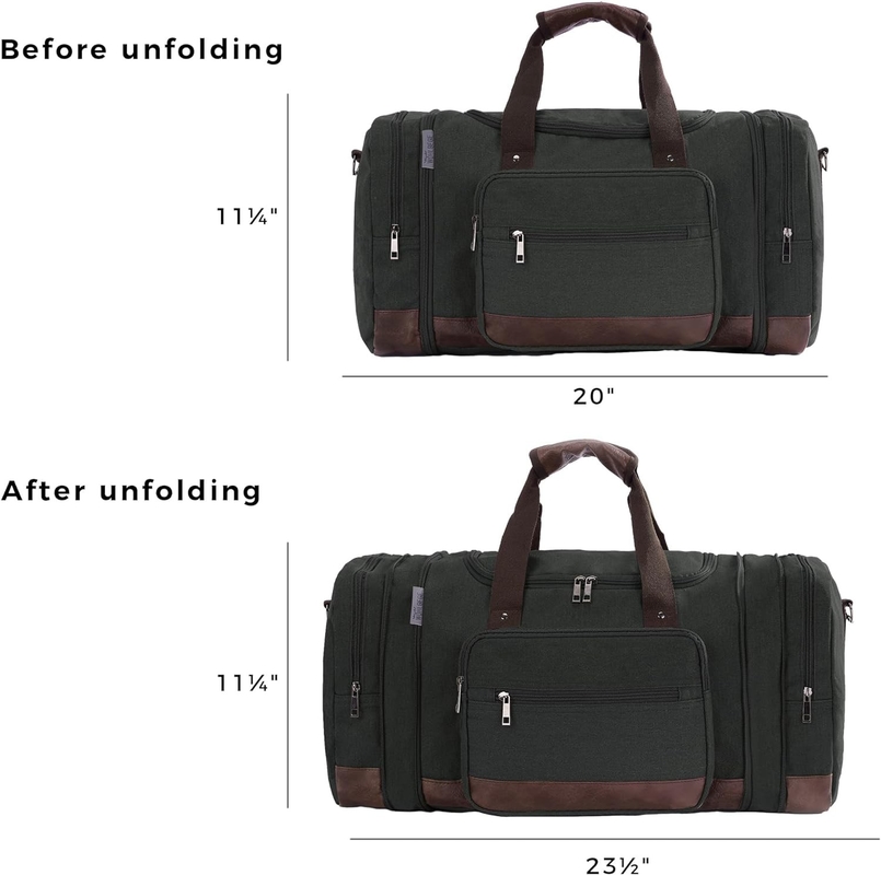 Grote capaciteit Reisauto Weekend handig om mee te nemen bagage mannen Duffel Canvas Crossbody Reisauto