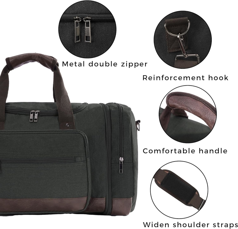 Grote capaciteit Reisauto Weekend handig om mee te nemen bagage mannen Duffel Canvas Crossbody Reisauto