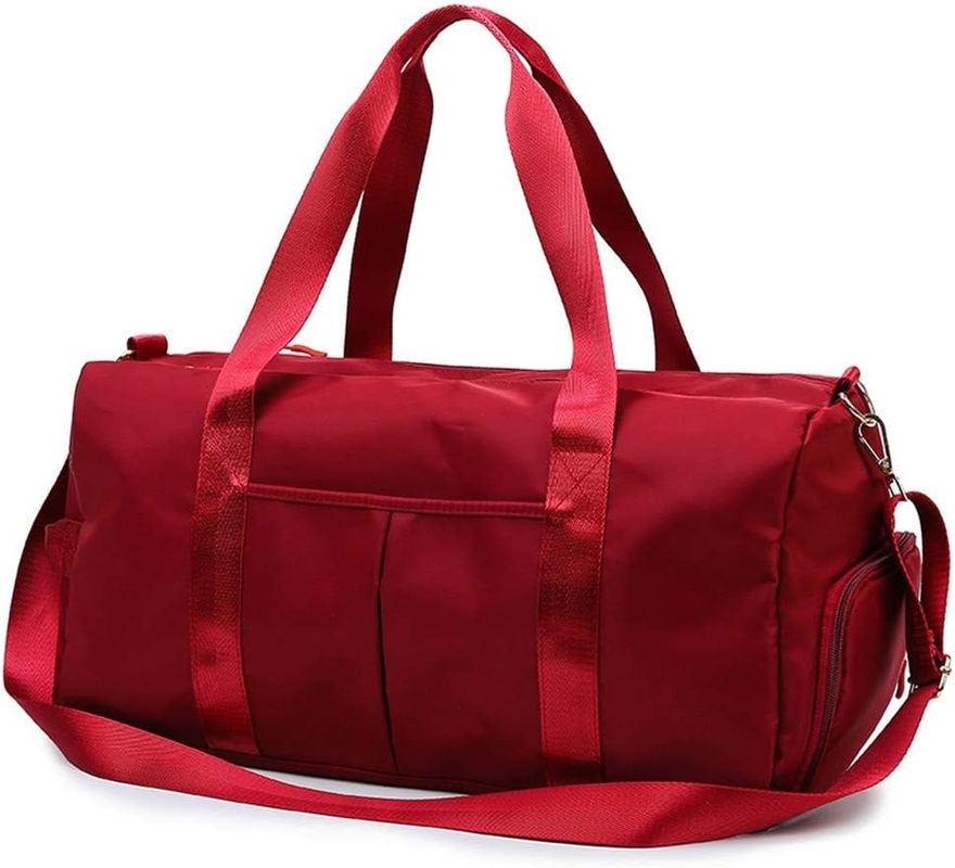 Rood Grote Sport Gym Weekender Training Zwem Yoga Reistas met natte zak en schoenencompartiment