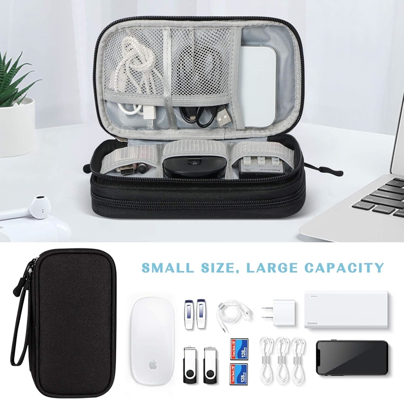 Waterdicht Dubbellagen All-in-One Kabel Organisator Pouch Elektronische Accessoires Bag