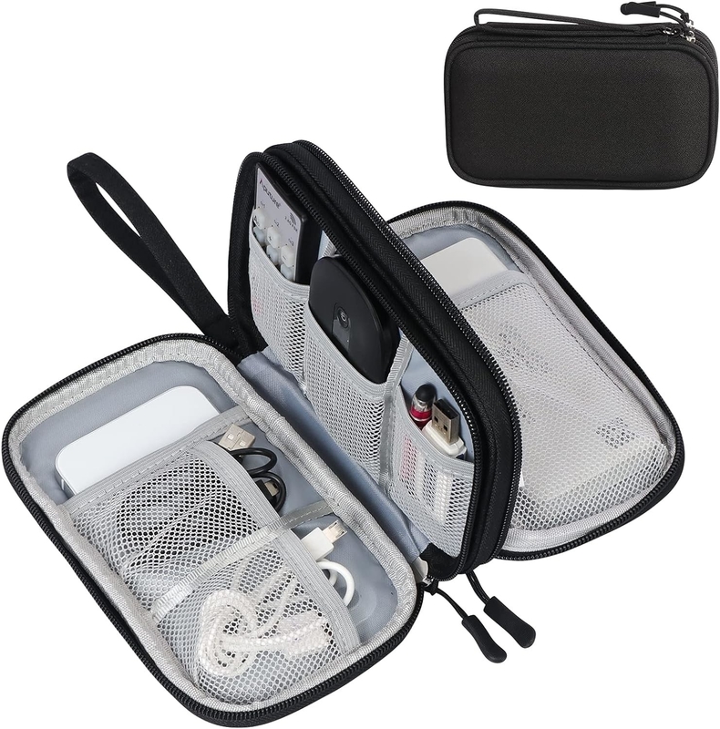 Waterdicht Dubbellagen All-in-One Kabel Organisator Pouch Elektronische Accessoires Bag