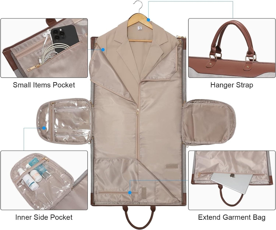 Mannen Vrouwen 2 in 1 hangende pakkoffer Custom Duffel reistas met schouderband
