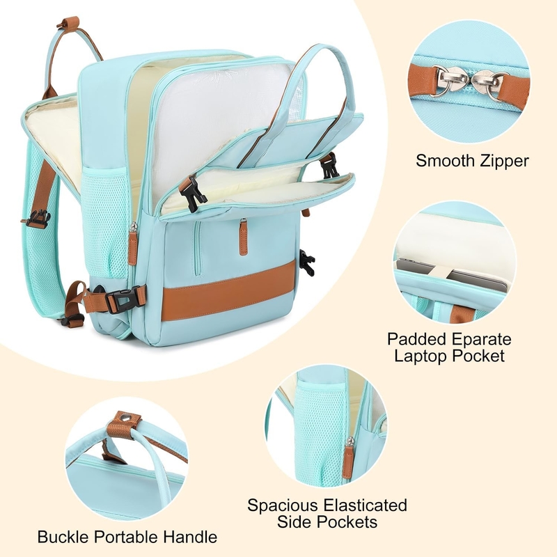 15.6 inch Carry On Duffel Travel Bag Vlucht goedgekeurd met USB-oplaadpoort