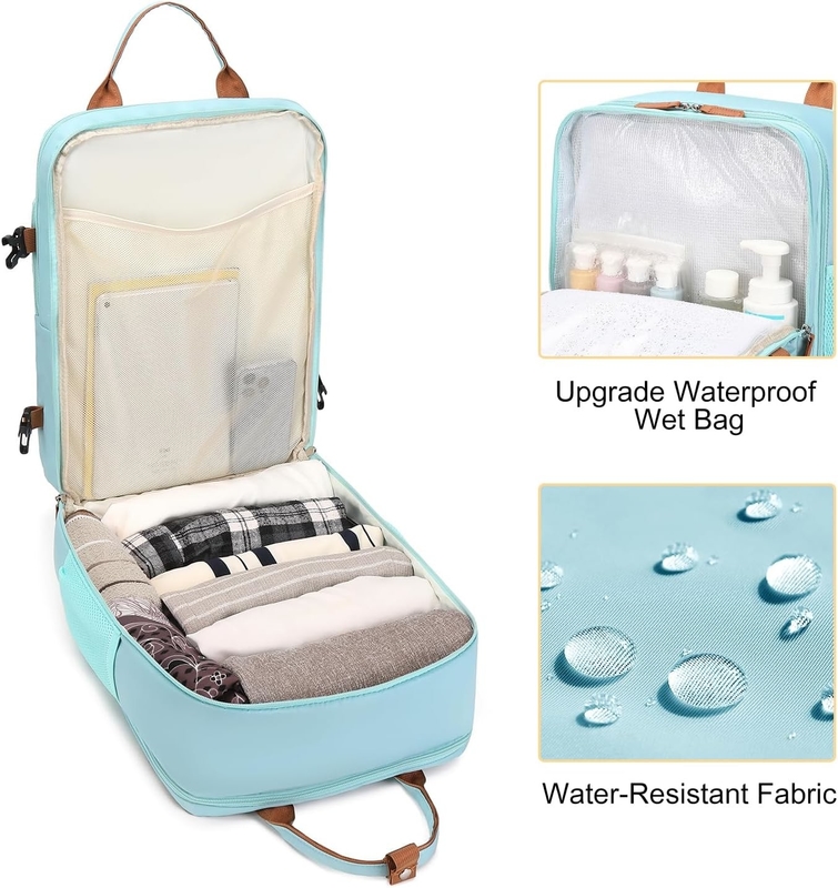 15.6 inch Carry On Duffel Travel Bag Vlucht goedgekeurd met USB-oplaadpoort