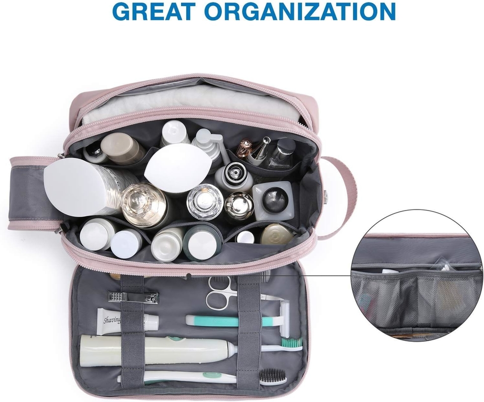 Roze Dopp Kit Waterbestendige scheeren Cosmetische make-up Custom Travel Bag Voor vrouwen