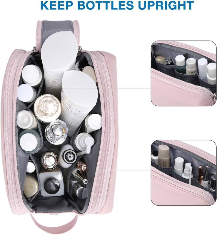 Roze Dopp Kit Waterbestendige scheeren Cosmetische make-up Custom Travel Bag Voor vrouwen