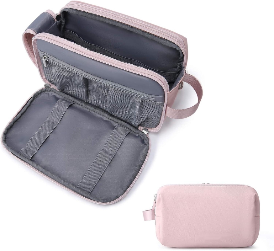 Roze Dopp Kit Waterbestendige scheeren Cosmetische make-up Custom Travel Bag Voor vrouwen