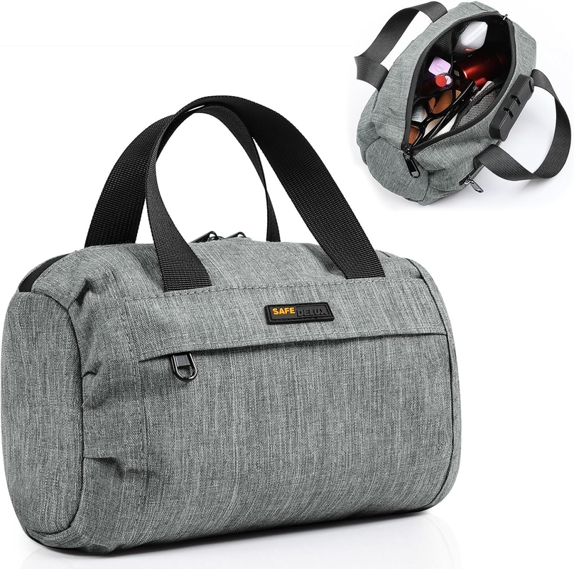 Grote cadeautjes Carbon bekleed container geactiveerde houtskool Boston Custom Travel Geur Proof Bag met combinatie slot