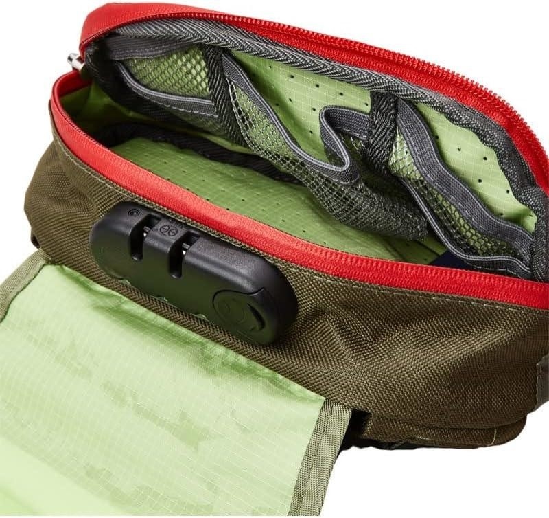 Groene kleur Geactiveerde koolstofvezel Custom Travel Smell Proof Bag met slot Voor mannen Vrouwen