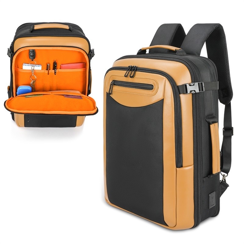 Waterbestendig Werk College School Anti-diefstal Bedrijf Custom Travel Laptop Ruimtezak met USB-oplaadpoort