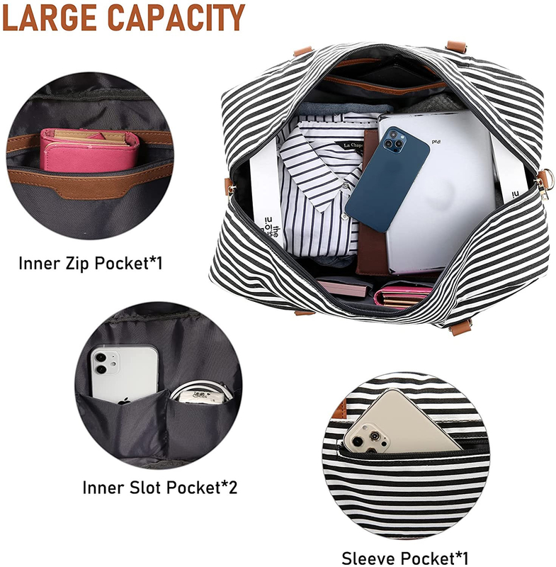 Duffel van de het Canvasreis van mensen doet Bagage Carry On Weekend Tote 16.2x14.5x8“ in zakken