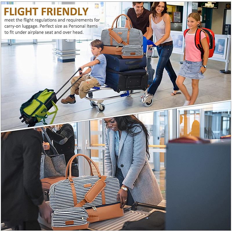Duffel van de het Canvasreis van mensen doet Bagage Carry On Weekend Tote 16.2x14.5x8“ in zakken